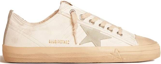 Golden Goose V-Star Canvas Sneakers Wit Heren