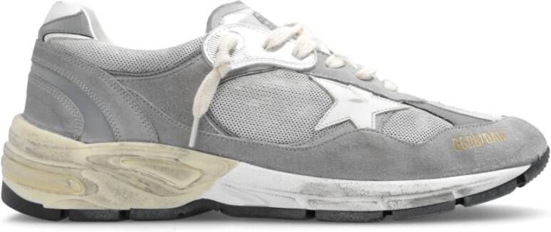 Golden Goose Hardlopende Vader Net Bovenwerk Suède Neus en Spoorleer Ster Gray