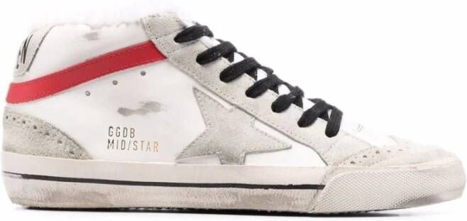 Golden Goose Verontrust leer Mid-Star sneakers