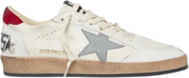 Golden Goose Iconische ster leren sneakers met suède Beige Heren