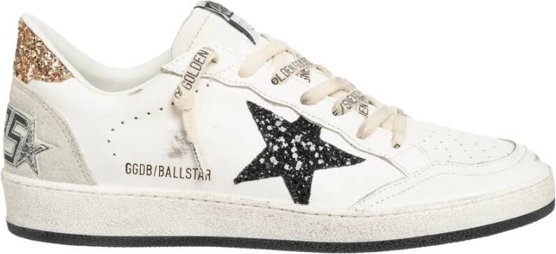 Golden Goose Vintage Distressed Lace-Up Sneakers