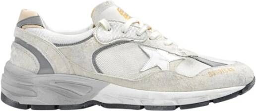 Golden Goose Witte Mesh Sneakers met Zijdelingse Ster Applicatie White
