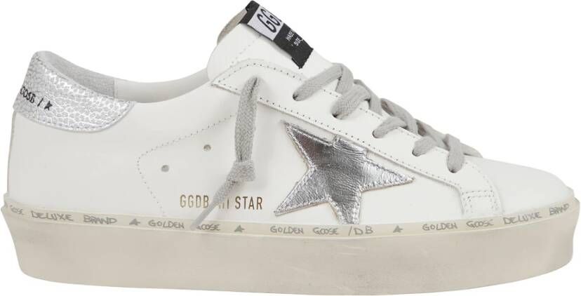 Golden Goose Vintage Leren Sneakers met Metalen Accenten
