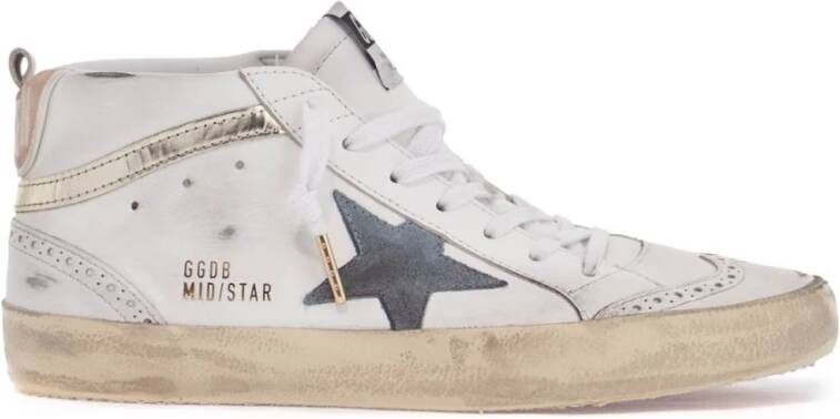 Golden Goose Vintage Skate Sneakers met Suede Ster White Dames