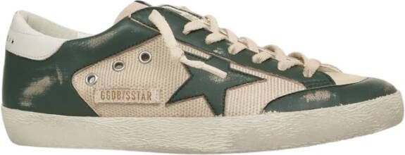 Golden Goose Vintage Stijl Groene Sneakers