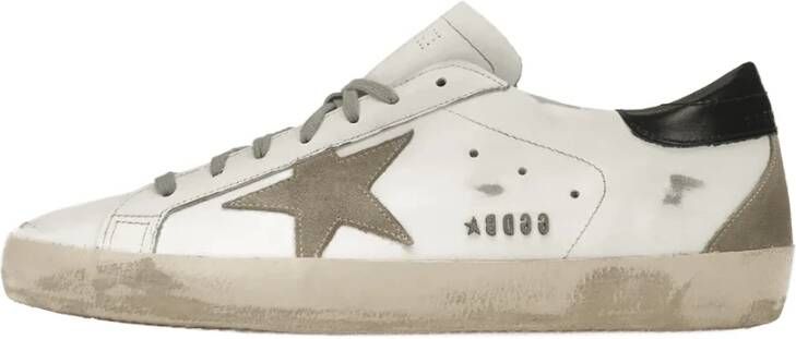 Golden Goose Vintage Stijl Sneakers Wit Zwart