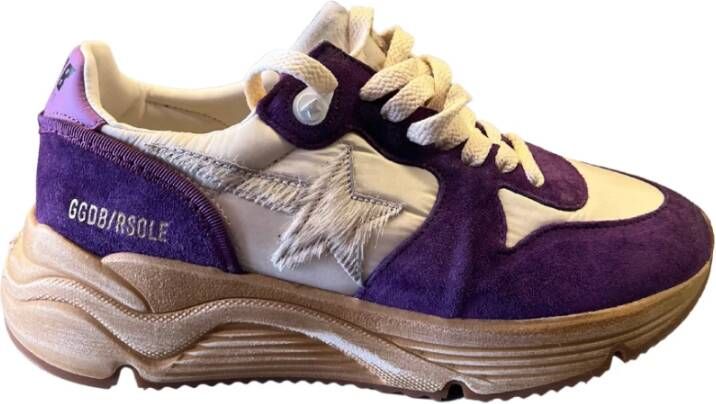 Golden Goose Viola Suede Nylon Sneakers met Sterrenprint