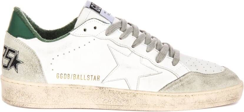 Golden Goose Sneakers van gebruikt-effect leer met contrasterende details White Heren