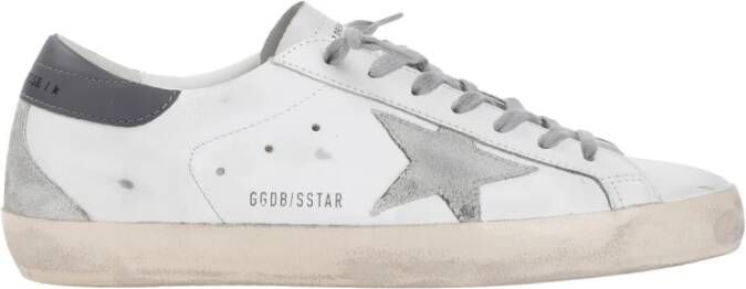 Golden Goose Wit IJs Donkergrijs Superstar Sneakers Multicolor Heren