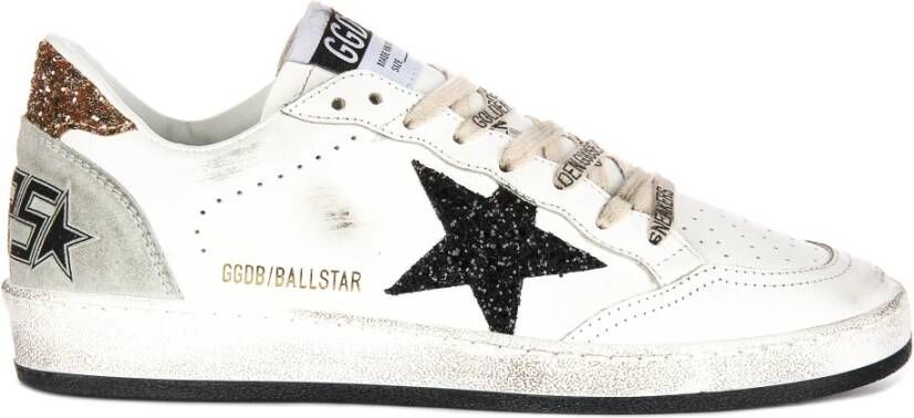 Golden Goose Wit Zwart Ball Star Dames Sneakers