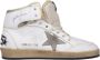 Golden Goose Wit Taupe Sky Star Nappa Suede Nylon Tong Wit Heren - Thumbnail 1