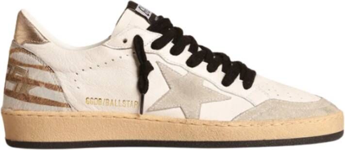 Golden Goose Witte Ballstar Sneakers met Suede Ster