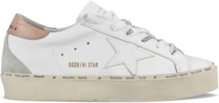 Golden Goose Witte Hi Star Sneakers van leer White Dames