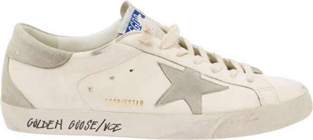 Golden Goose Witte lage top sneakers sterpatch White Heren