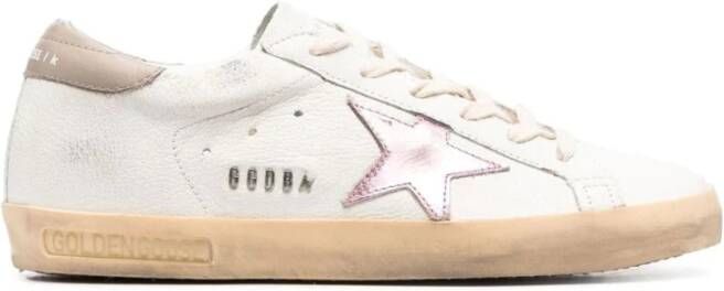 Golden Goose Stijlvolle Dames Sneakers van Katoenmix Wit