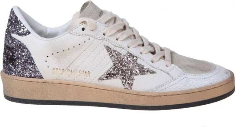 Golden Goose Witte leren en suède sneakers White Dames