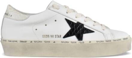 Golden Goose Witte Leren Hi Star Sneakers White Dames