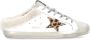 Golden Goose Witte leren muilezels met contrasterende neus White Dames - Thumbnail 1