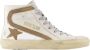 Golden Goose Witte Leren Slide Sneakers met Messing Details White Dames - Thumbnail 1