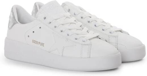 Golden Goose Witte Leren Sneakers met Elegante Sterdetail Wit Dames