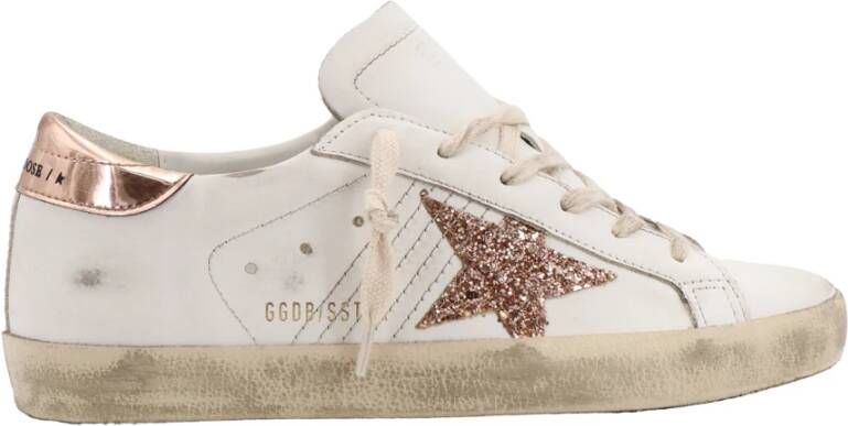 Golden Goose Witte Leren Sneakers met Iconische Ster White Dames