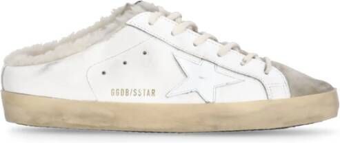 Golden Goose Witte Leren Sneakers met Sterdetail