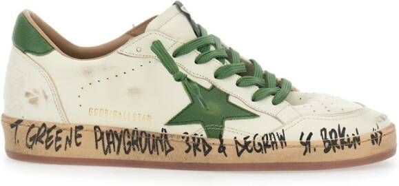 Golden Goose Witte Leren Sneakers met Sterdetail