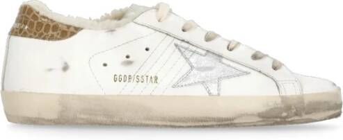 Golden Goose Witte Leren Sneakers met Sterdetail