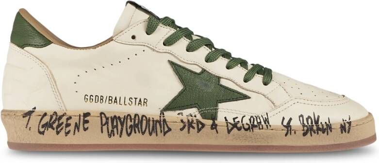 Golden Goose Witte Leren Sneakers met Sterdetail