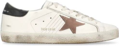 Golden Goose Witte Leren Sneakers met Sterlogo White Heren