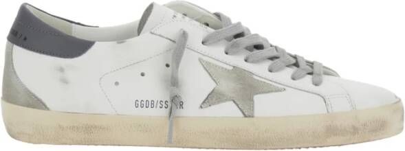 Golden Goose Witte Leren Sneakers met Zijlogo White