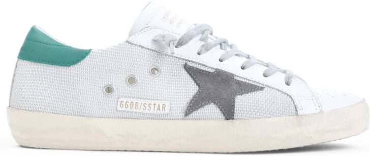 Golden Goose Witte Leren Sneakers met Suède Ster