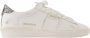 Golden Goose Witte Leren Sneakers met Zilveren Accenten White Dames - Thumbnail 4