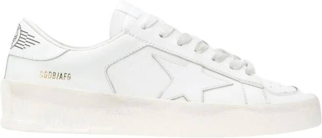 Golden Goose Low-Top Sneakers White Front Lace-Up Sneakers in wit