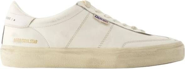 Golden Goose Witte Leren Sneakers Soul-Star White Heren
