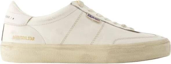 Golden Goose Witte Leren Sneakers Soul-Star Wit Heren