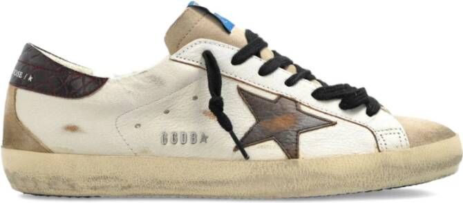 Golden Goose Witte Leren Sneakers Stijlvol Comfortabele Pasvorm