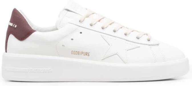 Golden Goose Witte Leren Sneakers Stijlvol Klassiek White Heren