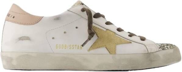 Golden Goose Witte Leren Sneakers Super Star White Dames
