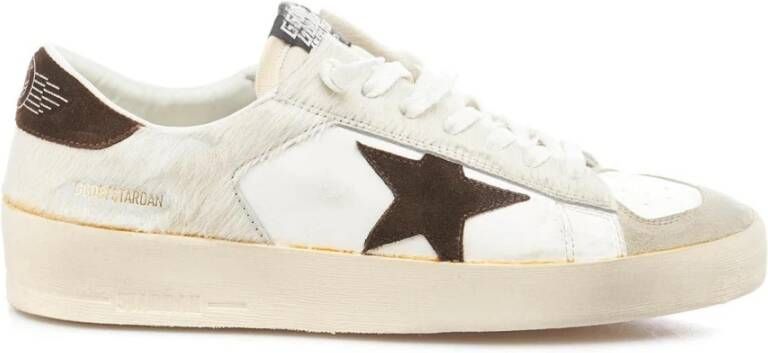 Golden Goose Witte Leren Sneakers voor Heren Wit Heren
