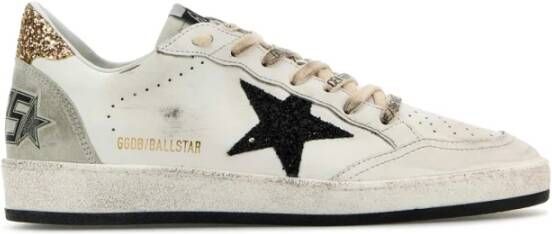 Golden Goose White Glitter Calf Ballstar Sneakers Multicolor Dames