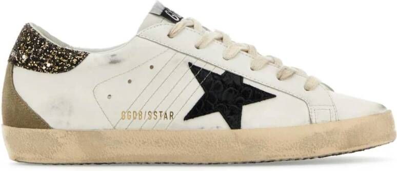 Golden Goose Witte leren Super-Star sneakers Wit Dames