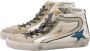 Golden Goose Witte Marmer Blauwe Slide Sneaker White Heren - Thumbnail 1
