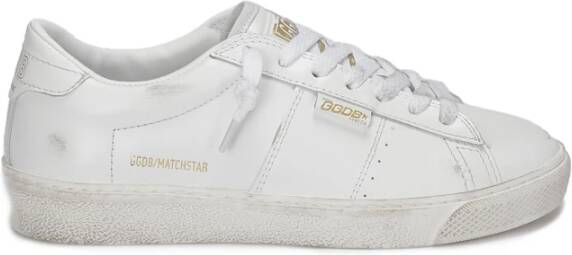 Golden Goose Witte Matchstar Sneakers met Gouden Details White Dames