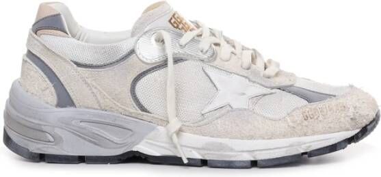 Golden Goose Witte Mesh Sneakers met Zijdelingse Ster Applicatie White