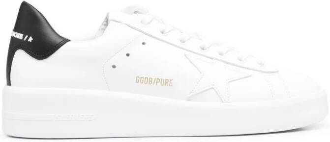 Golden Goose Witte Purestar Sneakers met Sterdetail White Dames