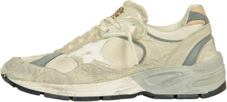 Golden Goose Witte Mesh Sneakers met Zijdelingse Ster Applicatie White Heren