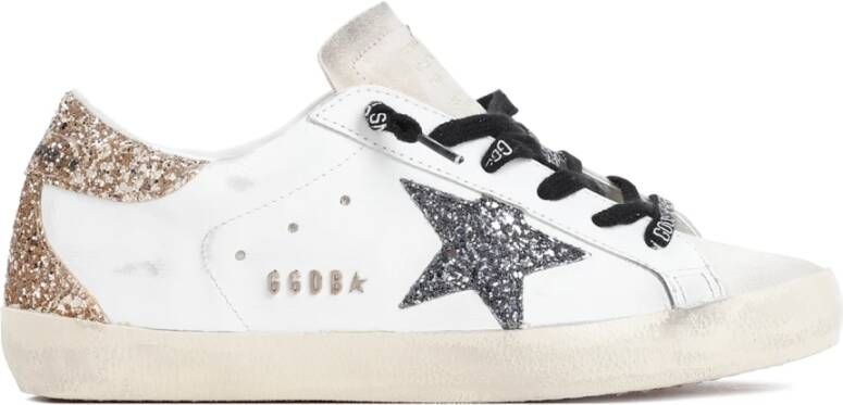 Golden Goose Glitter Super-Star Sneakers White Dames - Foto 5