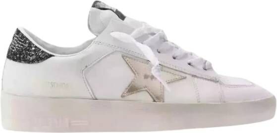 Golden Goose Witte sneakers met gouden ster White Dames