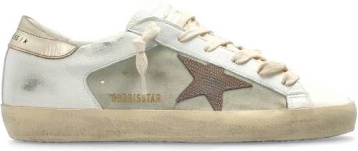 Golden Goose Witte sneakers met naakte ster White Dames